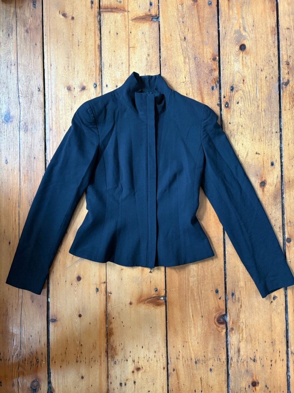 Vintage Emporio Armani Zippered Wool Blazer Jacket